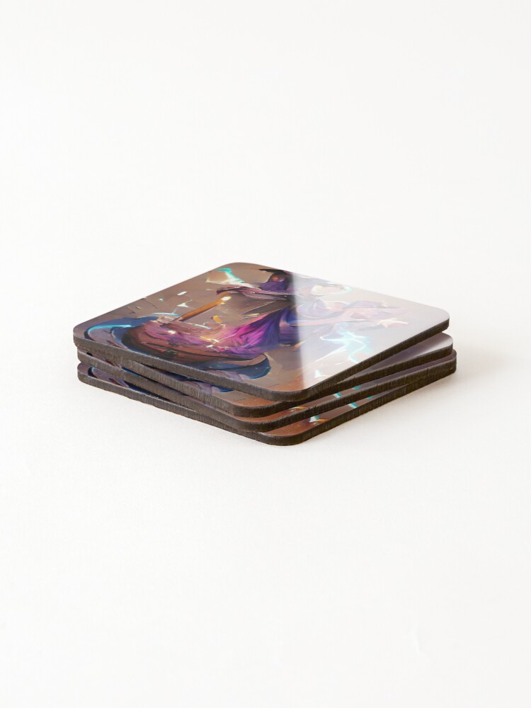 Thumbnail 4 of 5, Coasters (Set of 4), Psionic Craft designed and sold by EtherealLabAI.