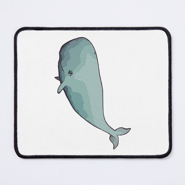 Item preview, Whale, geometric style, green color style designed and sold by Collagedream.