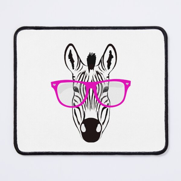 Item preview, zebra, pink glasses, hipster,nerd,vintage look,80s designed and sold by Collagedream.