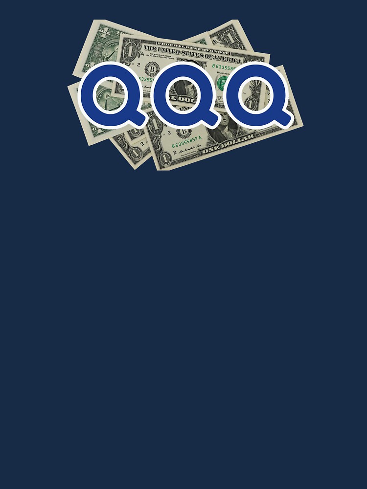 QQQ with dollar bills Active T-Shirt for Sale by PODTycoon