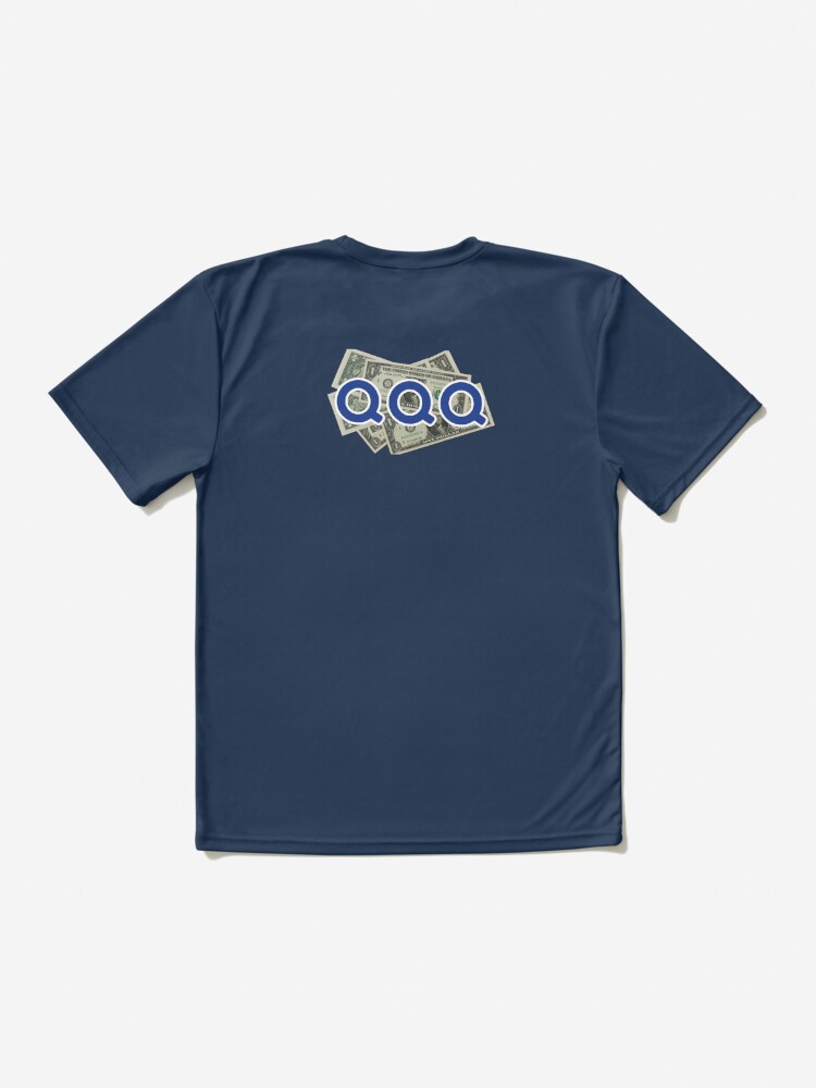 QQQ with dollar bills Active T-Shirt for Sale by PODTycoon