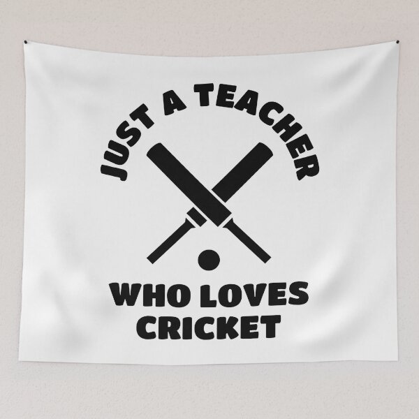 Item preview, Just a teacher who loves cricket designed and sold by TheGreenGoat.