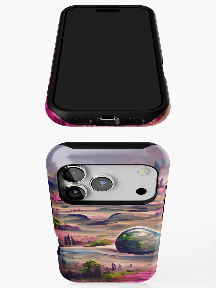 Thumbnail 3 of 4, iPhone Case, Fallen Planet designed and sold by Ethereal Lab AI.