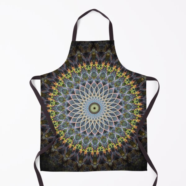 Item preview, Silver and yellow mandala designed and sold by JBlaminsky.