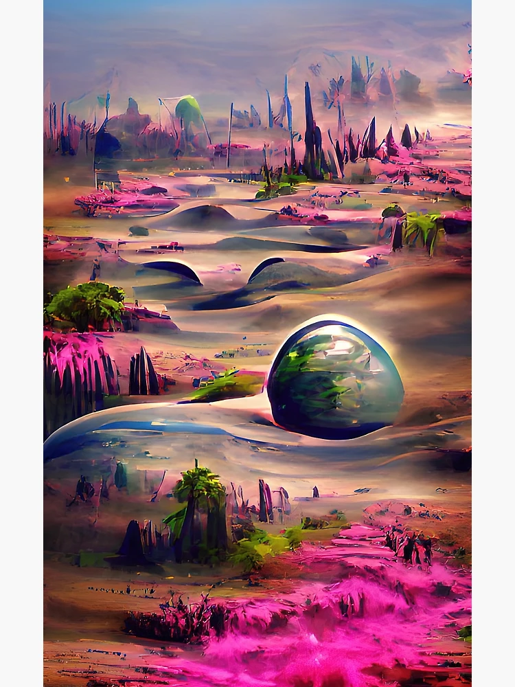 Thumbnail 3 of 3, Poster, Fallen Planet designed and sold by Ethereal Lab AI.