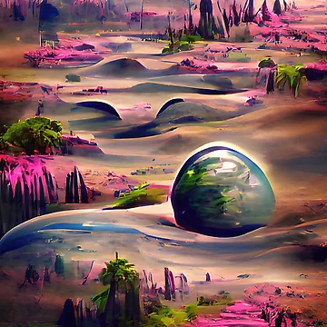 Artwork thumbnail, Fallen Planet by Ethereal Lab AI