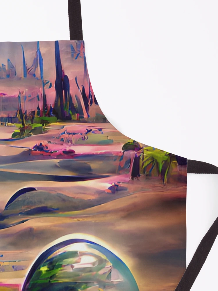 Thumbnail 3 of 6, Apron, Fallen Planet designed and sold by Ethereal Lab AI.