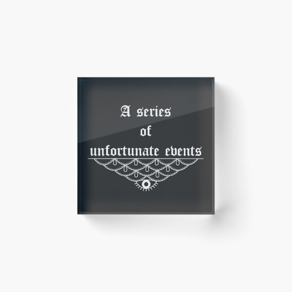 Item preview, Lemony Snicket's a series of unfortunate events - white designed and sold by tablespoon.