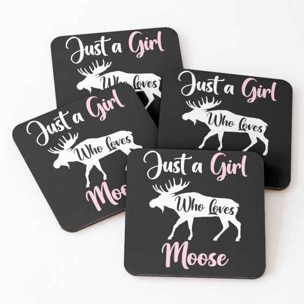 Item preview, Just a Girl Who Loves Moose, Funny Moose Lover Gifts designed and sold by AEOPIN.