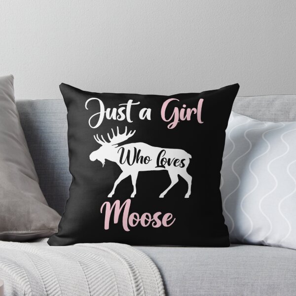 Item preview, Just a Girl Who Loves Moose, Funny Moose Lover Gifts designed and sold by AEOPIN.