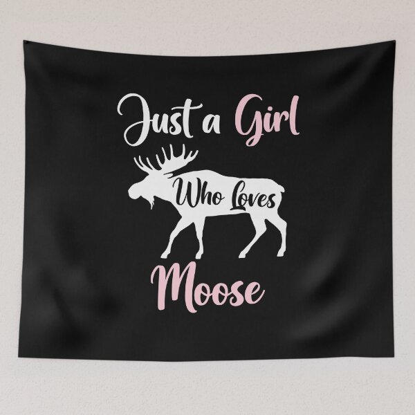 Item preview, Just a Girl Who Loves Moose, Funny Moose Lover Gifts designed and sold by AEOPIN.