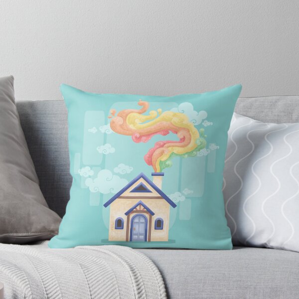 Item preview, A House with Rainbow Smoke designed and sold by Khotekmei.