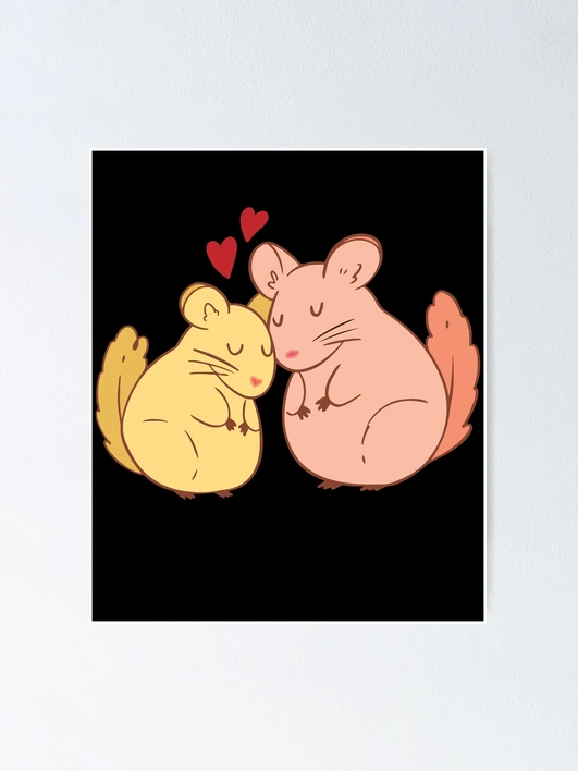 Baby Cute Rats Love Rat Couple Valentines Day