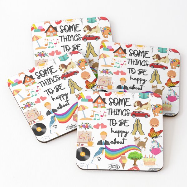 Item preview, SOME THINGS to be happy about with dogs, cats, rainbows, balloons designed and sold by DoloresAlaire.