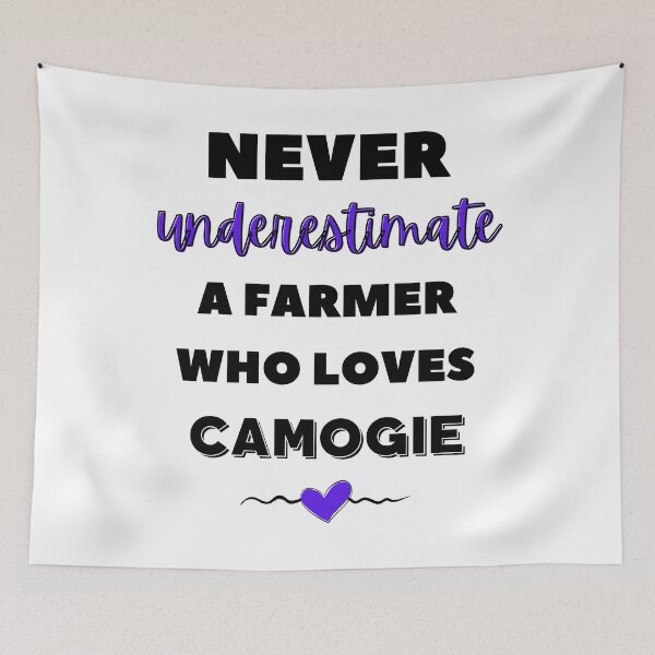 Item preview, Never underestimate a farmer who loves camogie designed and sold by TheGreenGoat.