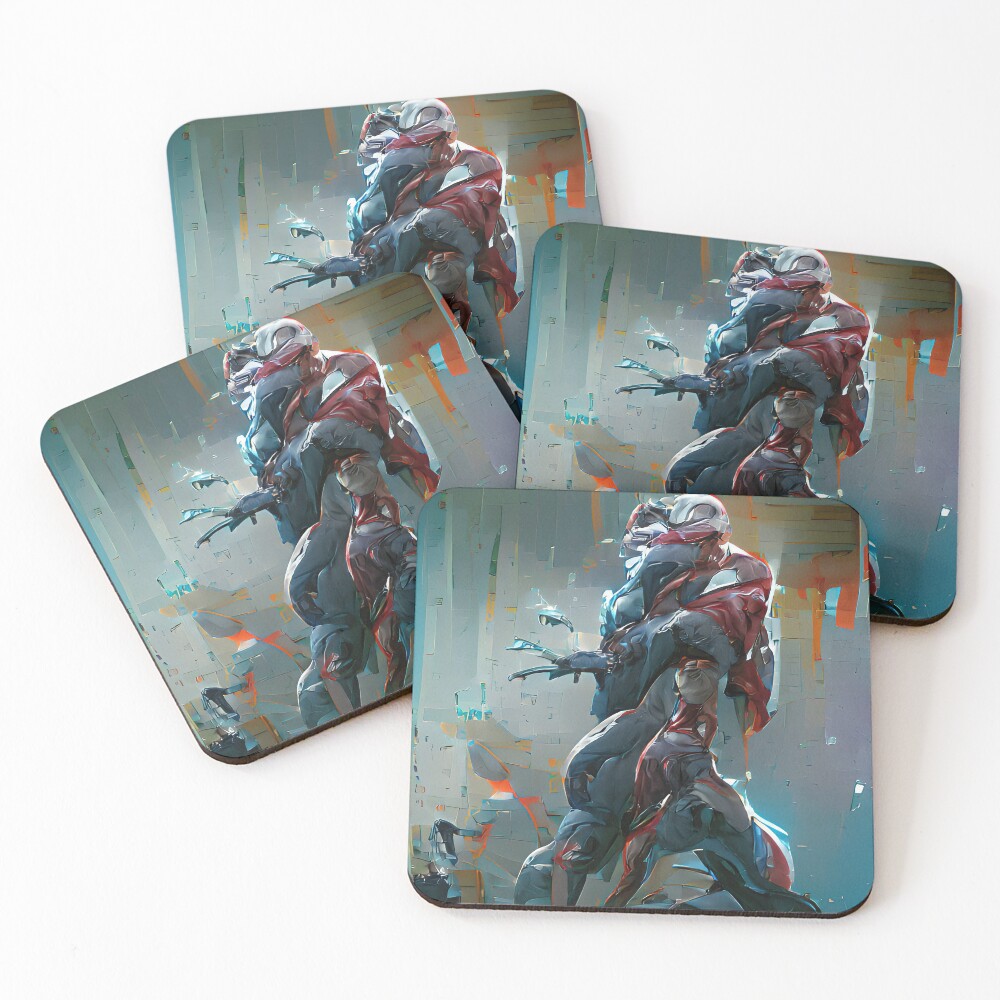 Item preview, Coasters (Set of 4) designed and sold by EtherealLabAI.