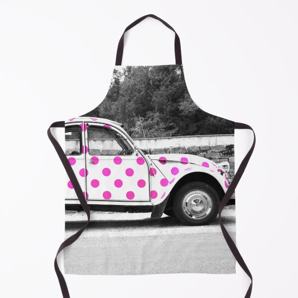 Item preview, Pink Polka Dot Citroen 2CV designed and sold by Susan Maxwell Schmidt.