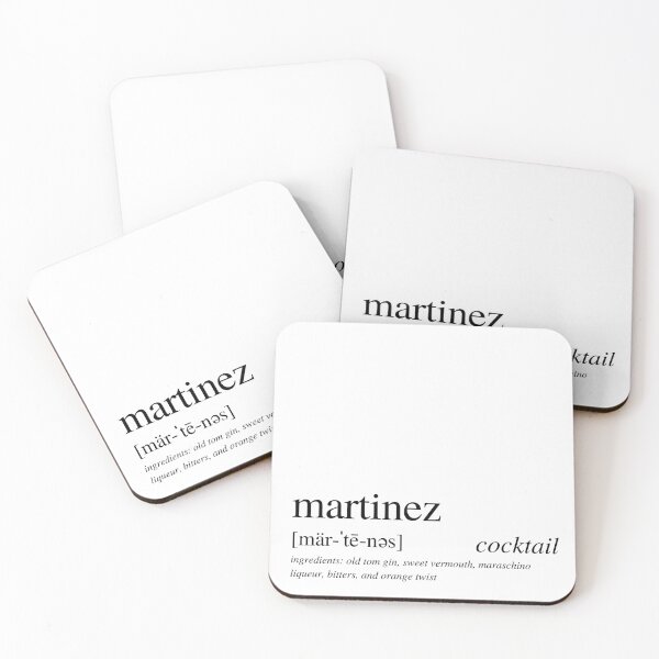 Item preview, Martinez cocktail designed and sold by ALushLifeManual.