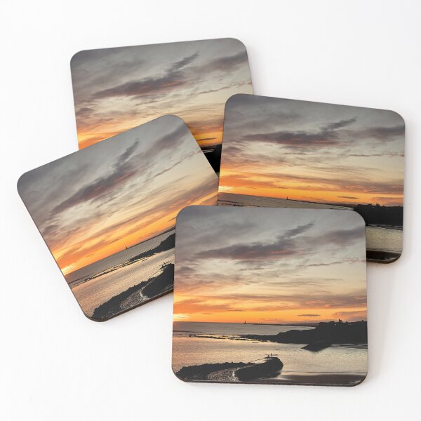 Item preview, December sunrise over Cullercoats Bay designed and sold by Violaman.