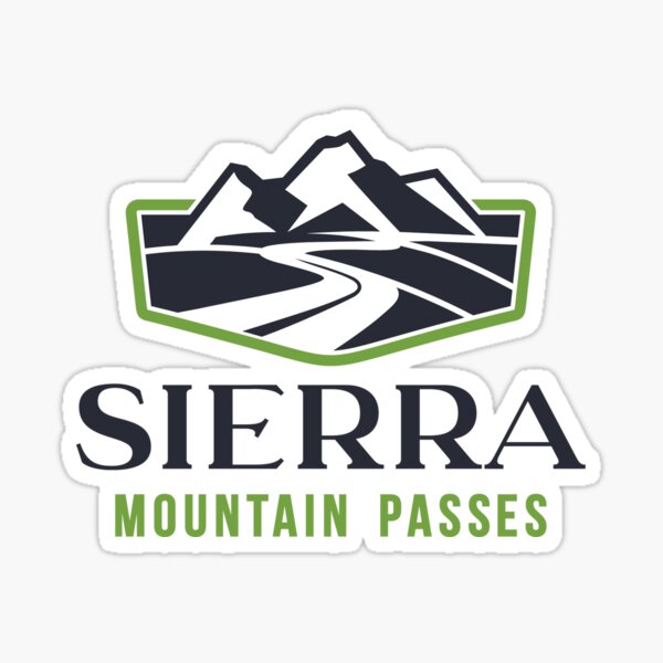 Sierra Mountain Passes Logo Sticker