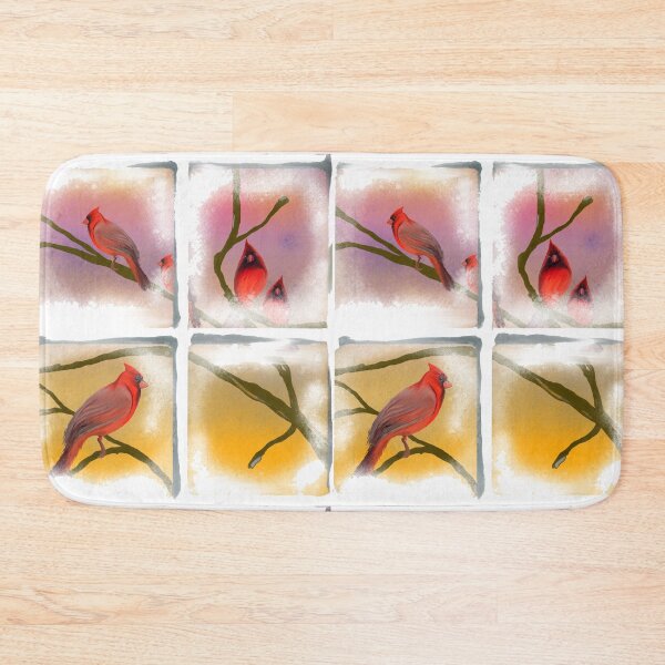 Item preview, Cottage Window Cardinals designed and sold by SnakeRiverRose.