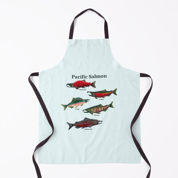 Item preview, Pacific Salmon with Labels designed and sold by paintedpansy.