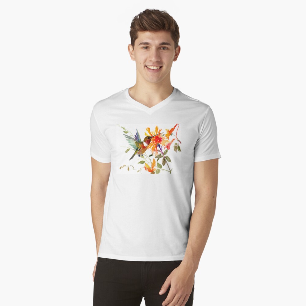 Aperçu de l'œuvre T-shirt col V créée et vendue par surenart.