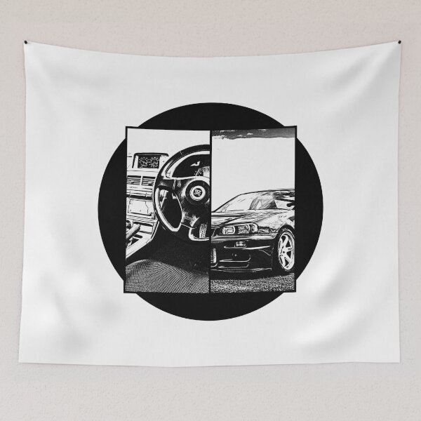 Item preview, NISSAN SKYLINE GT-R R34 Black 'N White 5 designed and sold by Cero81.