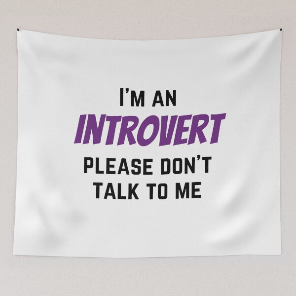 Item preview, I'm an Introvert Please Don’t Talk to Me designed and sold by RueBennet.