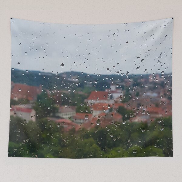 Item preview, Vilnius through rain drops designed and sold by nastiaart.