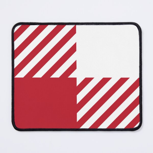 Item preview, White and Red Large Gingham Checked Square Lines Geometric Shape designed and sold by Moyanana.