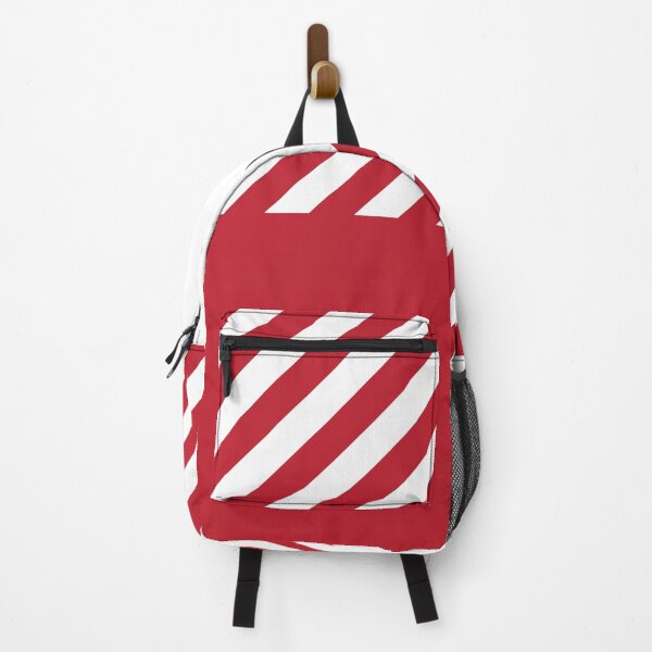 Item preview, White and Red Large Gingham Checked Square Lines Geometric Shape designed and sold by Moyanana.