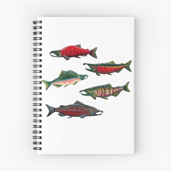 Item preview, Pacific Salmon in Gouache designed and sold by paintedpansy.