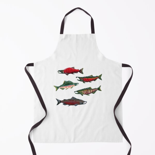 Item preview, Pacific Salmon in Gouache designed and sold by paintedpansy.
