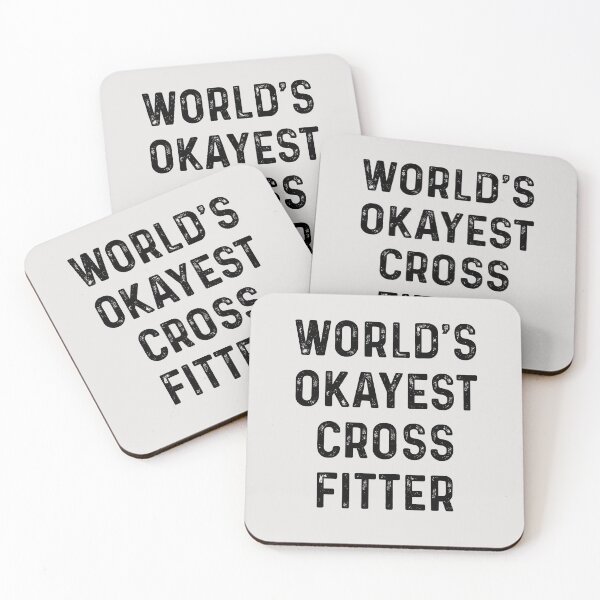 Item preview, World's Okayest Crossfitter Funny Crossfit Quotes - crossfitter Gifts designed and sold by ferdaousseshop.