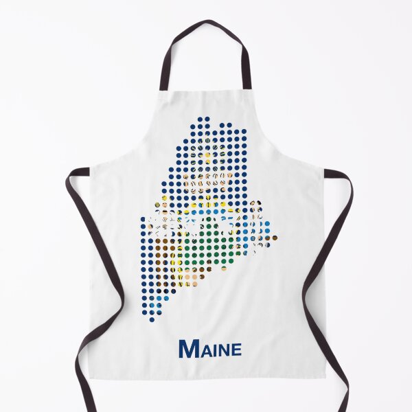 Item preview, Maine state flag dotted map designed and sold by captaingursel.