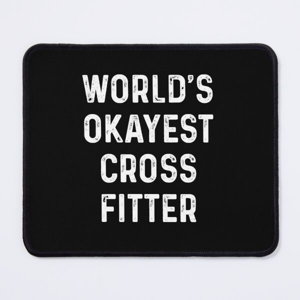 Item preview, World's Okayest Crossfitter Funny Crossfit Quotes - crossfitter Gifts designed and sold by ferdaousseshop.