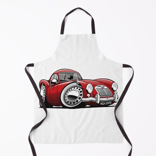 Artikelvorschau, MG MGA Coupé Karikatur rot entworfen und verkauft von car2oonz.