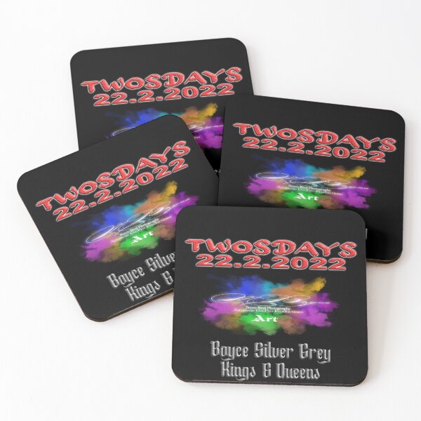 Item preview,  Special day, Twosdays, 2-22-22, Boyce Silver Grey Kings & Queens (Light logo for dark top) designed and sold by markyboyce247.