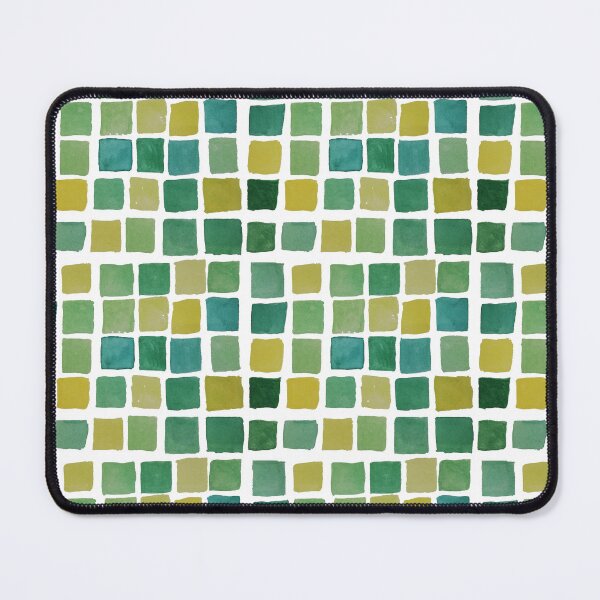 Item preview, Green watercolor tiles pattern designed and sold by Laura_S _13.