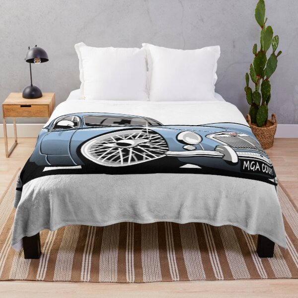 Item preview, MG MGA coupe caricature blue designed and sold by car2oonz.