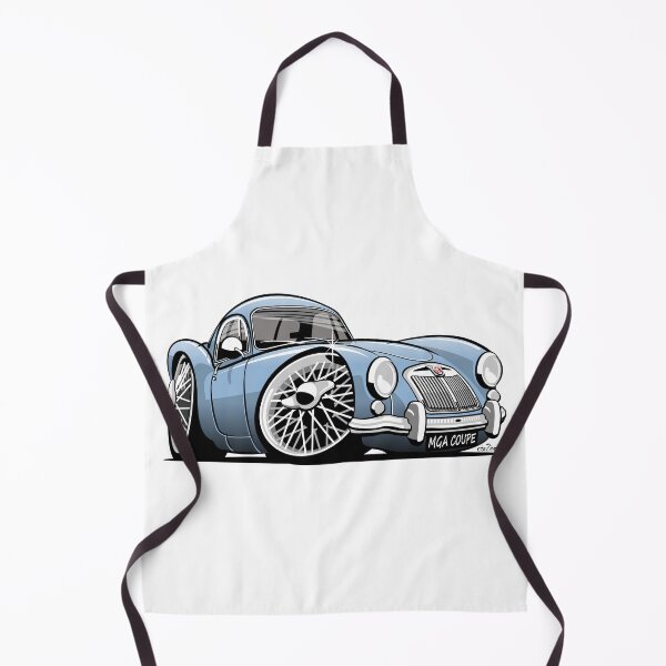 Artikelvorschau, MG MGA Coupé Karikatur blau entworfen und verkauft von car2oonz.