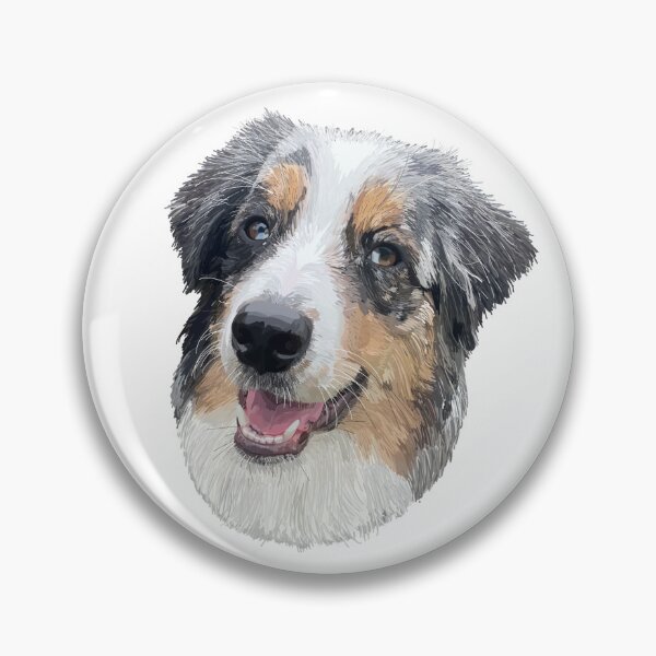 Item preview, Frankie Australian Shepard Color Block designed and sold by doodle-mittens.
