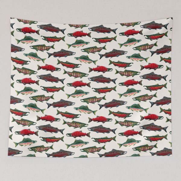 Item preview, Pacific Salmon Pattern designed and sold by paintedpansy.