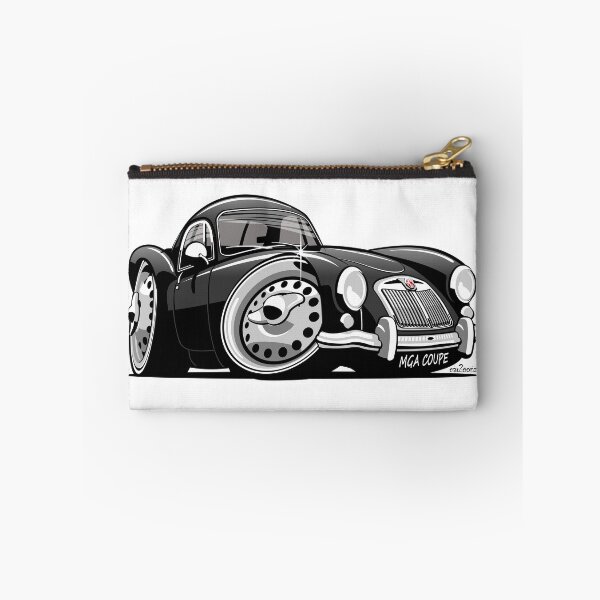 Artikelvorschau, MG MGA Coupé Karikatur schwarz entworfen und verkauft von car2oonz.