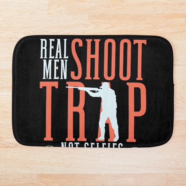 Item preview, Real Men Shoot Trap Not Selfies Skeet Trap Clay Shooting designed and sold by Artee79.