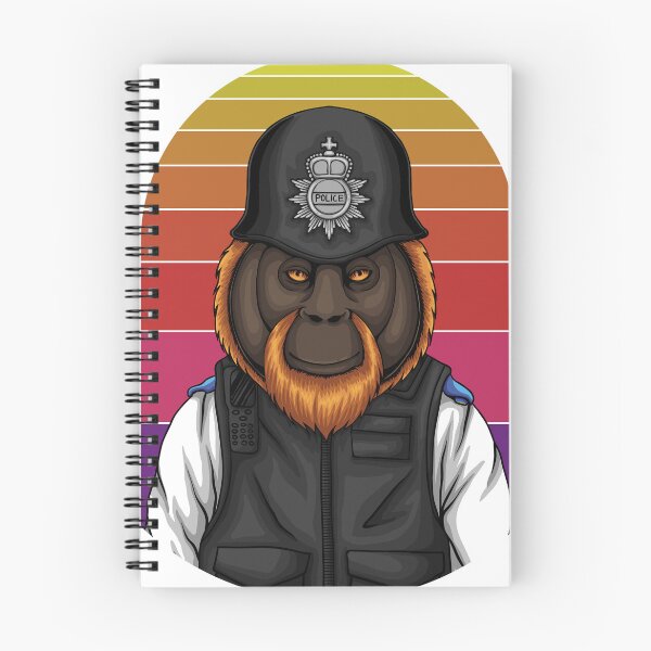 Item preview, police orangutan designed and sold by Marketmg.