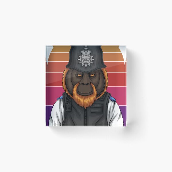 Item preview, police orangutan designed and sold by Marketmg.