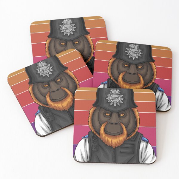 Item preview, police orangutan designed and sold by Marketmg.