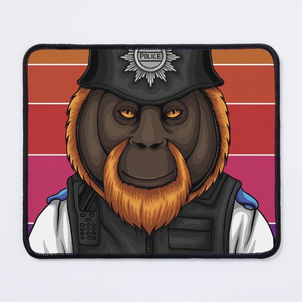 Item preview, police orangutan designed and sold by Marketmg.